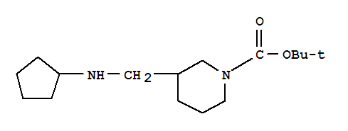 Structure of 1-BOC-3-CYCLOPENTYLAMINOMETHYL-PIPERIDINE