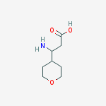 3-amino-3-(oxan-4-yl)propanoic acid结构式