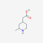 2-(2-METHYL-PIPERIDIN-4-YL)-ACETIC ACID结构式