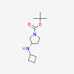 3-CYCLOBUTYLAMINO-PYRROLIDINE-1-CARBOXYLIC ACID TERT-BUTYL ESTER结构式