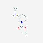 Structure of 3-CYCLOPROPYLAMINO-PIPERIDINE-1-CARBOXYLIC ACID TERT-BUTYL ESTER