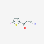 Structure of 3-(5-iodothiophen-2-yl)-3-oxopropanenitrile