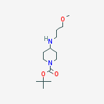 Structure of tert-butyl 4-(3-methoxypropylamino)piperidine-1-carboxylate