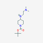 tert-butyl 4-(2-dimethylaminoethylamino)piperidine-1-carboxylate结构式