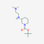 Structure of 3-(2-DIMETHYLAMINOETHYLAMINO)PIPERIDINE-1-CARBOXYLIC ACID TERT-BUTYL ESTER