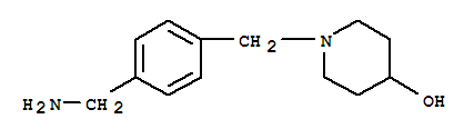 1-(4-AMINOMETHYL-BENZYL)-PIPERIDIN-4-OL结构式