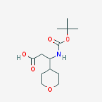 Structure of 3-(Boc-aMino)-3-(4-tetrahydropyranyl)propanoic Acid