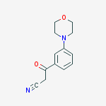Structure of 3-(3-MORPHOLIN-4-YL-PHENYL)-3-OXO-PROPIONITRILE