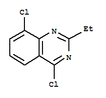 Structure of 4,8-DICHLORO-2-ETHYL-QUINAZOLINE