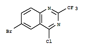 QUINAZOLINE, 6-BROMO-4-CHLORO-2-(TRIFLUOROMETHYL)-结构式