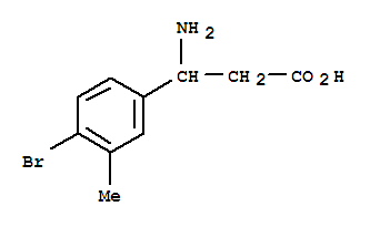 Structure of 3-AMINO-3-(4-BROMO-3-METHYL-PHENYL)-PROPIONIC ACID