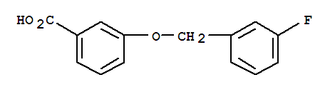 3-[(3-fluorobenzyl)oxy]benzoic acid结构式