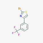 Structure of 2-BROMO-4-[3-(TRIFLUOROMETHYL)PHENYL]THIAZOLE