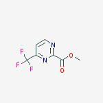 Methyl 4-(trifluoromethyl)-2-pyrimidinecarboxylate结构式