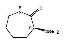 Structure of L(-)-alpha-dimethylamino-epsilon-capro-lactam