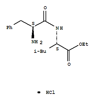 Structure of L-PHENYLALANYL-L-LEUCINE ETHYL ESTER HYDROCHLORIDE