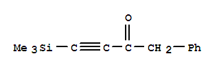 Structure of 1-PHENYL-4-TRIMETHYLSILANYL-BUT-3-YN-2-ONE