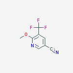 Structure of 6-METHOXY-5-(TRIFLUOROMETHYL)-3-PYRIDINECARBONITRILE