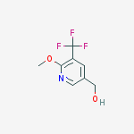 6-METHOXY-5-(TRIFLUOROMETHYL)-3-PYRIDINEMETHANOL结构式