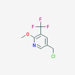 Structure of 5-(CHLOROMETHYL)-2-METHOXY-3-(TRIFLUOROMETHYL)-PYRIDINE
