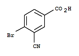 Structure of BENZOIC ACID, 4-BROMO-3-CYANO-