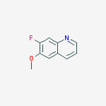 Structure of 7-FLUORO-6-METHOXYQUINOLINE