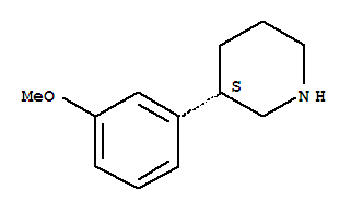 Structure of (S)-3-(3-METHOXYPHENYL)PIPERIDINE