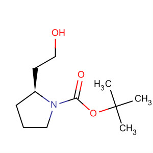 (2S)-2-(2-羟乙基)吡 咯烷-1-羧酸叔丁酯结构式