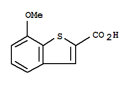 Structure of 7-Methoxybenzo[b]thiophene-2-carboxylic acid