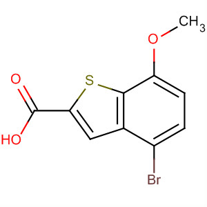 Structure of 4-bromo-7-methoxy-1-benzothiophene-2-carboxylic acid
