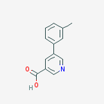 Structure of 5-(3-METHYLPHENYL)-NICOTINIC ACID