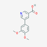 Structure of 5-(3,4-DIMETHOXYPHENYL)-NICOTINIC ACID