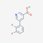 Structure of 5-(2,3-difluorophenyl)pyridine-3-carboxylic acid