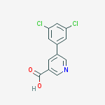 5-(3,5-DICHLOROPHENYL)-NICOTINIC ACID结构式