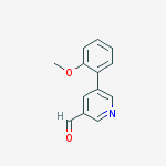 5-(2-methoxyphenyl)pyridine-3-carbaldehyde结构式