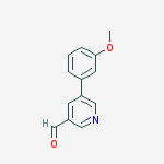 5-(3-methoxyphenyl)pyridine-3-carbaldehyde结构式