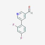 Structure of 5-(2,4-difluorophenyl)pyridine-3-carbaldehyde