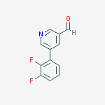 Structure of 5-(2,3-difluorophenyl)pyridine-3-carbaldehyde