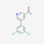 5-(3,5-Dichlorophenyl)nicotinaldehyde结构式