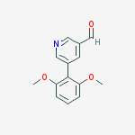 Structure of 5-(2,6-dimethoxyphenyl)pyridine-3-carbaldehyde