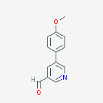 Structure of 5-(4-methoxyphenyl)pyridine-3-carbaldehyde