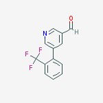 5-(2-(trifluoromethyl)phenyl)pyridine-3-carbaldehyde结构式