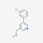 Structure of [5-(3-chlorophenyl)pyridin-3-yl]methanol