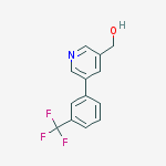 Structure of (5-(3-(trifluoromethyl)phenyl)pyridin-3-yl)methanol