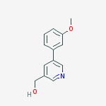 (5-(3-methoxyphenyl)pyridin-3-yl)methanol结构式