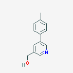 (5-p-tolylpyridin-3-yl)methanol结构式