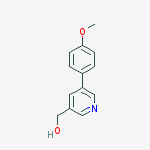 (5-(4-methoxyphenyl)pyridin-3-yl)methanol结构式