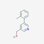 (5-o-tolylpyridin-3-yl)methanol结构式