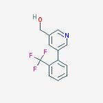 Structure of (5-(2-(trifluoromethyl)phenyl)pyridin-3-yl)methanol