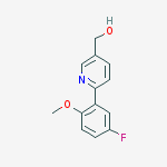 Structure of [6-(5-FLUORO-2-METHOXYPHENYL)PYRIDIN-3-YL]METHANOL